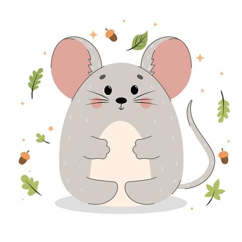 vector mouse , cute mouse isolated on white background 19496504 Vector ...