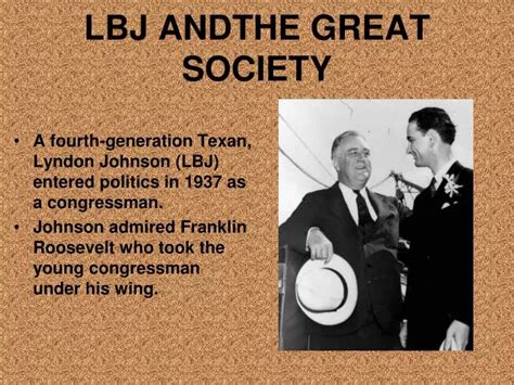 PPT - LBJ ANDTHE GREAT SOCIETY PowerPoint Presentation, free download ...