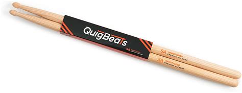 QuigBeats Drum Sticks, Hickory 5A Drumsticks, Drumsticks for Adults ...