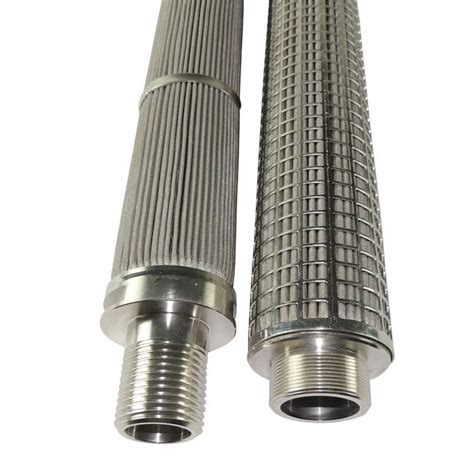 Pleated Stainless Steel Filter Element Liquid Stainless Steel Mesh ...