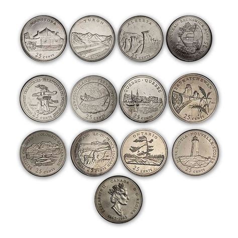 Buy 1867-1992 Canada 125th Anniversary 12-Coin Quarter Set BU | APMEX