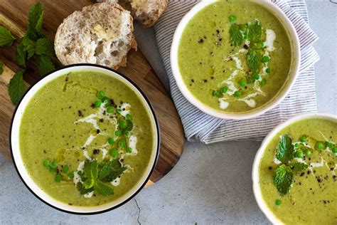 Pea and Mint Soup Recipe - Feed Your Sole