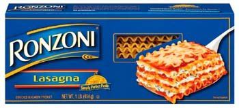 Lasagna Time: Ronzoni Lasagna Pasta 16 oz