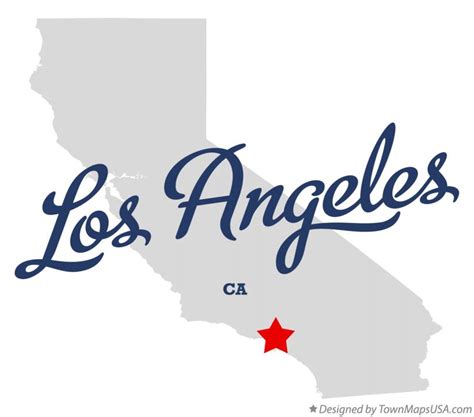 Map of Los Angeles, CA, California