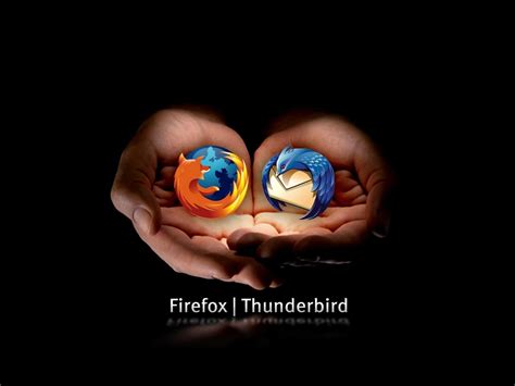 Firefox and Thunderbird logos, Mozilla Firefox, logo, open source ...