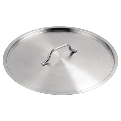 Vogue Stainless Steel Saucepan Lid 400mm | T148 | Next Day Catering