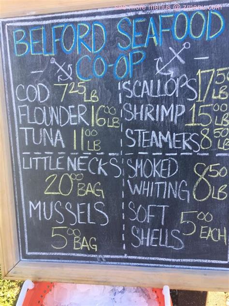 Online Menu of Belford Seafood Co-Op Restaurant, Belford, New Jersey ...