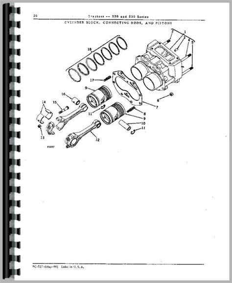 John Deere 520 Tractor Parts Manual