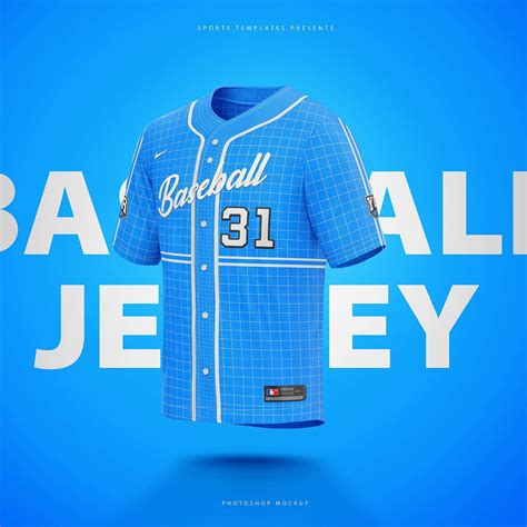 10299+ Psd Free Baseball Jersey Mockup PSD File