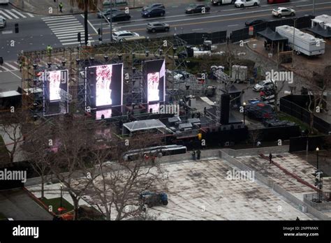 Los Angeles, Ca. 25th Feb, 2023. Aerial view of Los Angeles as ...