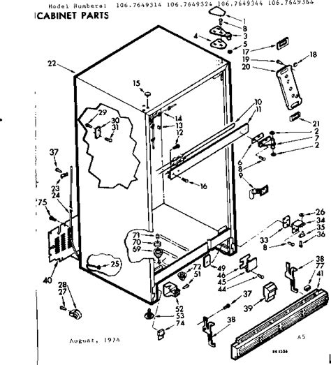 Kenmore Coldspot 106 Parts Diagram - diagramwirings