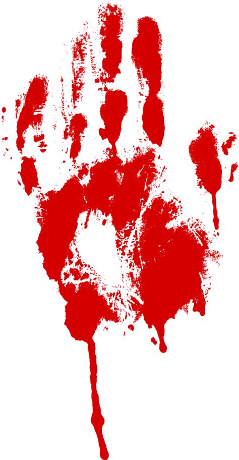 5 Red Bloody Handprint (PNG Transparent) | OnlyGFX.com