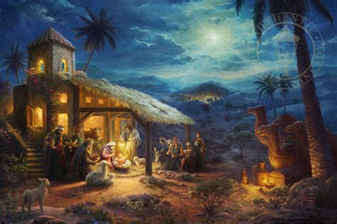 The Nativity by Thomas Kinkade Studios – CV Art and Frame