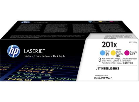 HP 201X 3-pack High Yield Cyan/Magenta/Yellow Original LaserJet Toner Cartridges - HP Store UK