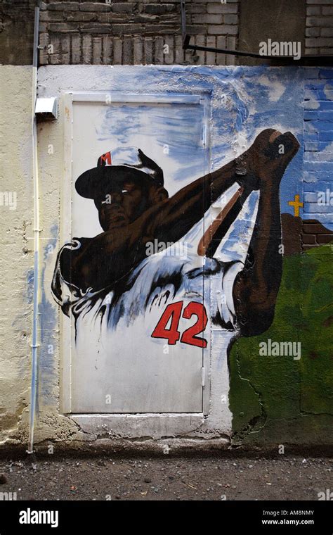 Graffiti of baseball player. Le Village, Montreal, Quebec, Canada Stock Photo - Alamy