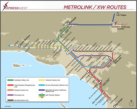 Southern California Metrolink Map - Printable Maps