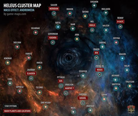 Heleus Cluster Map - Mass Effect Andromeda. | game-maps.com