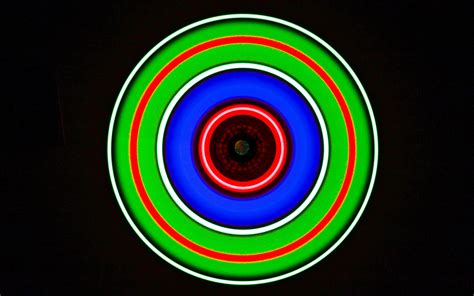 Download wallpaper 3840x2400 circle, glow, neon, colorful 4k ultra hd ...