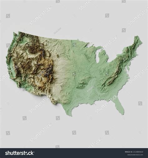 1,045 3d Topographic Us Map Images, Stock Photos & Vectors | Shutterstock