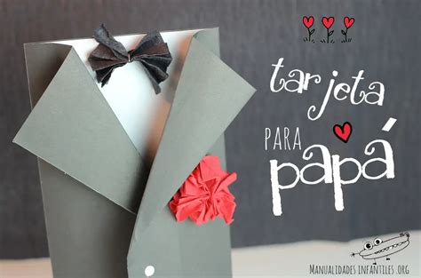 Tarjeta para el dia del padre -Manualidades Infantiles