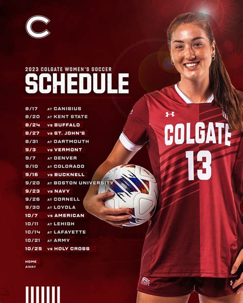 Colgate Women’s Soccer on Twitter: "The 2023 schedule is locked in and ...