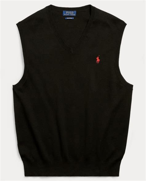 Polo Ralph Lauren Cotton V-Neck Sweater Vest 1