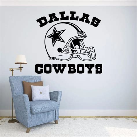 Sports Wall Decal Removable Wallpaper for room decor Dallas Cowboys ...