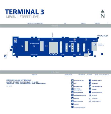 Phx Terminal 3 Map - San Antonio Map