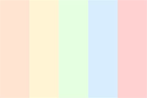 Rainbow Hex Aesthetic Pastel Color Palette - Marian-What