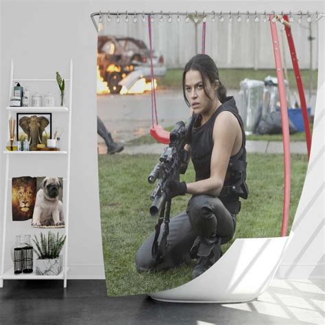 Resident Evil Retribution Horror Movie Bath Shower Curtain