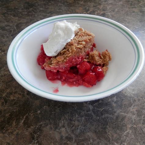 No Sugar Added Pie Cherry Crisp