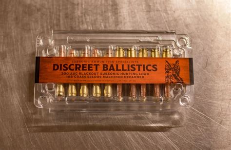 300 AAC Blackout 188gr Subsonic Load Hunting / Self Defense | Discreet Ballistics