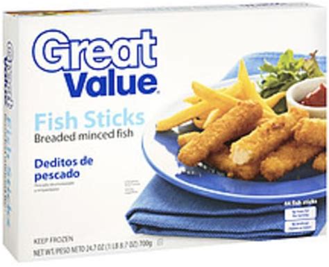 Great Value Fish Sticks - 24.7 oz, Nutrition Information | Innit