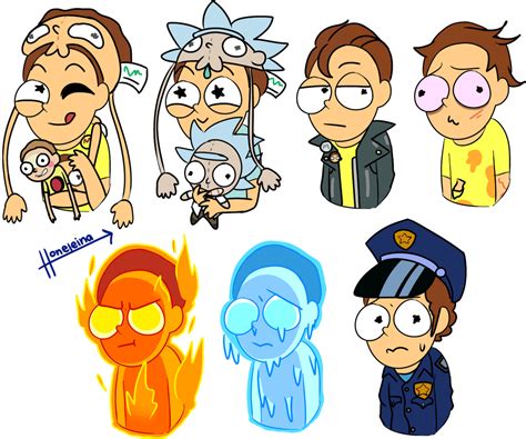 Pocket Mortys {SET 5} by Honeleina on DeviantArt