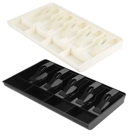 5 Grids Money Cash Coin Drawer Register Insert Cash Tray Replacement Cashier Tidy Classify petty ...