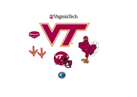 Virginia Tech Hokies - Team Logo Assortment Wall Decal | Shop Fathead ...