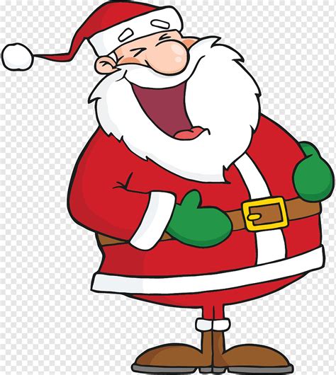 Santa Claus Laughter, laugh, holidays, cartoon, fictional Character png | PNGWing