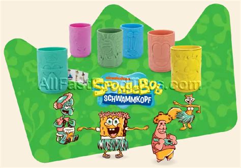 Burger King SpongeBob Kids Meal Toys Official Review Complete Set of 6 ...