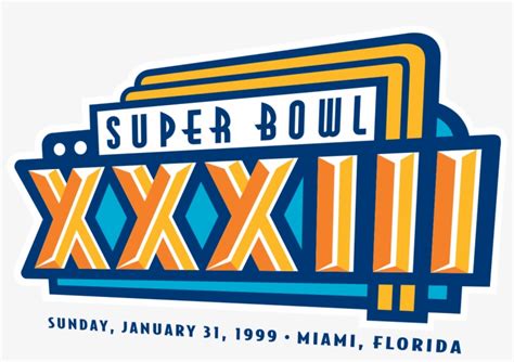 Super Bowl Xxxii - Super Bowl Xxxiii Logo - Free Transparent PNG ...