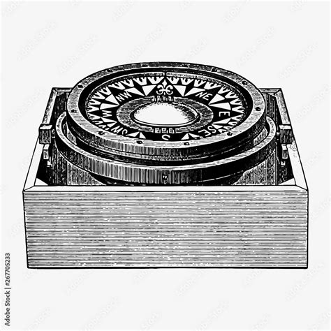 Mariner's compass vintage design Stock Vector | Adobe Stock