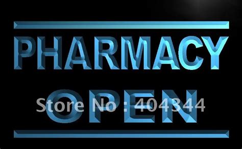 LB614 Pharmacy Drug Stores Display OPEN NEW Light Sign-in Plaques ...