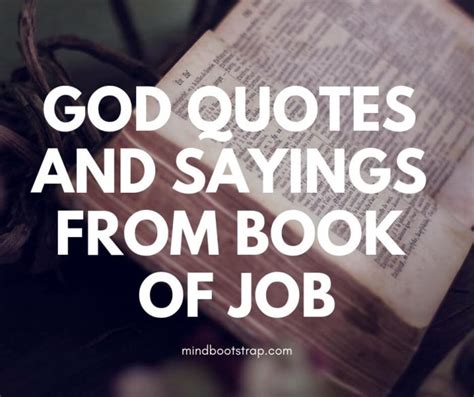 Inspiring and Stimulating God Quotes From Book Of Job