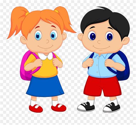 student boy and girl clipart - Clip Art Library