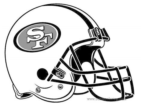 Helmets of San Francisco 49ers Coloring Pages - Free Printable Coloring ...