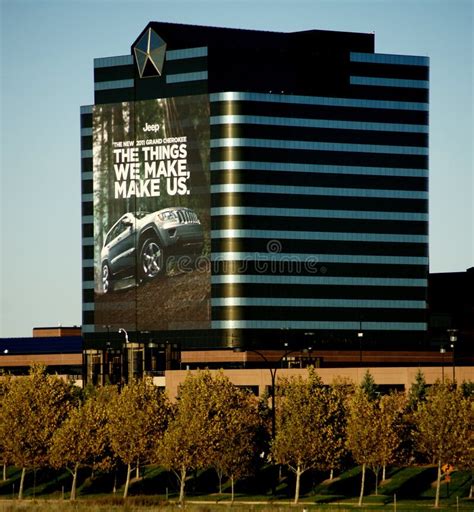 Chrysler Headquarters editorial image. Image of office - 16566295