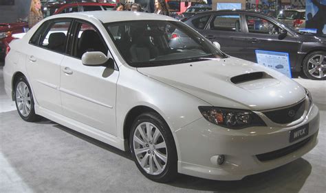 Subaru WRX technical specifications and fuel economy