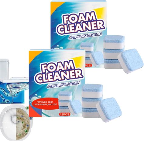 Amazon.com: HEKEWER 12pcs/box Automatic Powerful Foam Cleaner, Automatic Toilet Cleaner, Natural ...