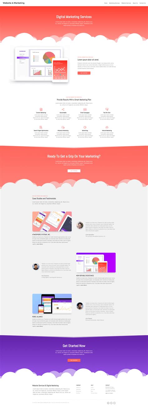 Get a FREE Website & Marketing Agency Layout Pack for Divi | Quiroz.co