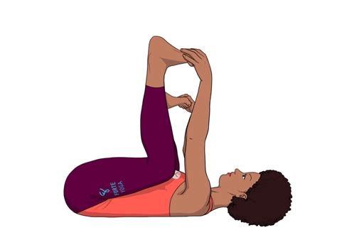 Happy Baby yoga pose, or Ananda Balasana, is a beginner supine pose that stretches the groin ...