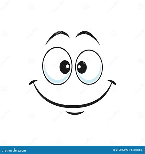 Emoticon in Good Mood Isolated Happy Smiley Emoji Stock Vector ...